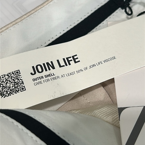 Zara Satin Trousers in Cream - Picture 5 of 7